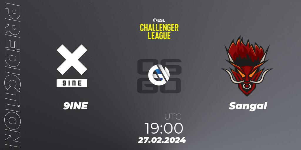 Pronósticos 9INE - Sangal. 27.02.24. ESL Challenger League Season 47: Europe - CS2 (CS:GO)
