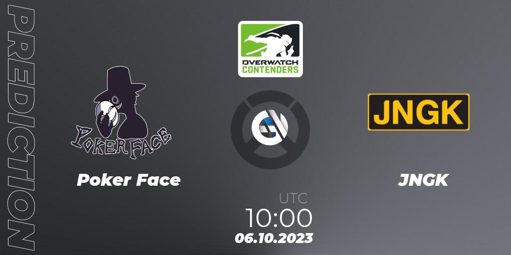 Pronósticos Poker Face - JNGK. 06.10.2023 at 10:00. Overwatch Contenders 2023 Fall Series: Korea - Overwatch