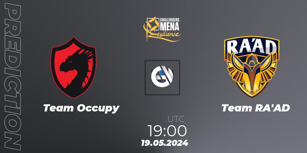 Pronósticos Team Occupy - Team RA'AD. 19.05.2024 at 19:00. VALORANT Challengers 2024 MENA: Resilience Split 2 - Levant and North Africa - VALORANT