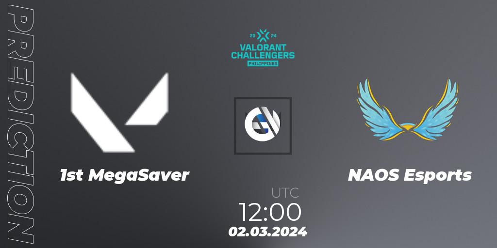 Pronósticos 1st MegaSaver - NAOS Esports. 02.03.2024 at 12:00. VALORANT Challengers 2024 Philippines: Split 1 - VALORANT