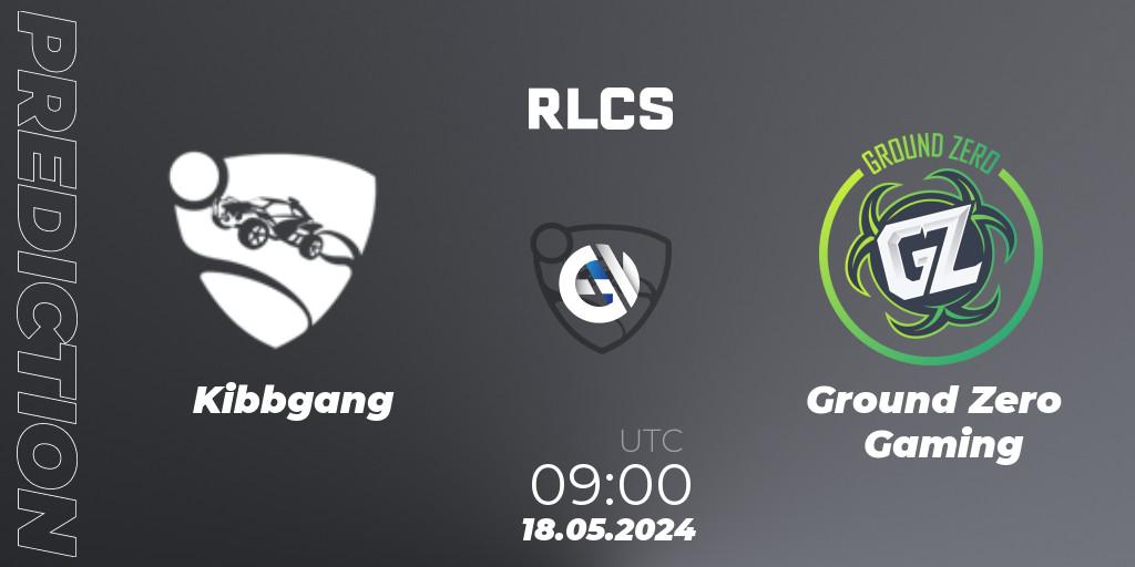Pronósticos Kibbgang - Ground Zero Gaming. 18.05.2024 at 09:20. RLCS 2024 - Major 2: OCE Open Qualifier 5 - Rocket League