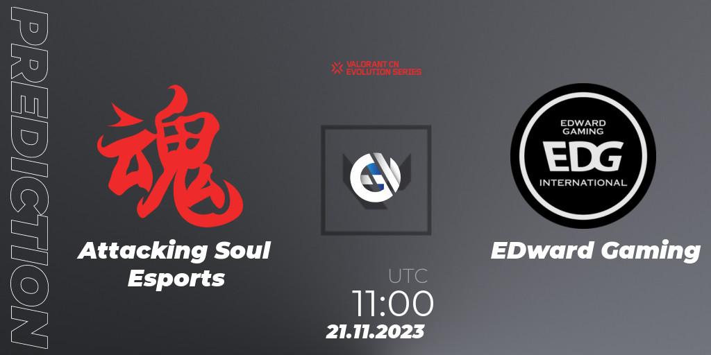 Pronósticos Attacking Soul Esports - EDward Gaming. 21.11.23. VALORANT China Evolution Series Act 3: Heritability - VALORANT