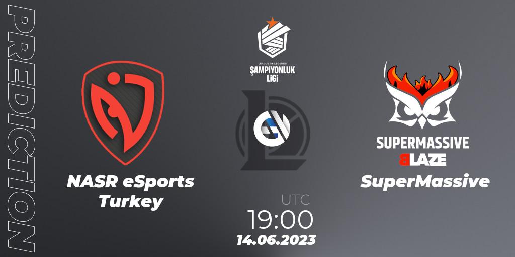 Pronósticos NASR eSports Turkey - SuperMassive. 14.06.23. TCL Summer 2023 - Group Stage - LoL