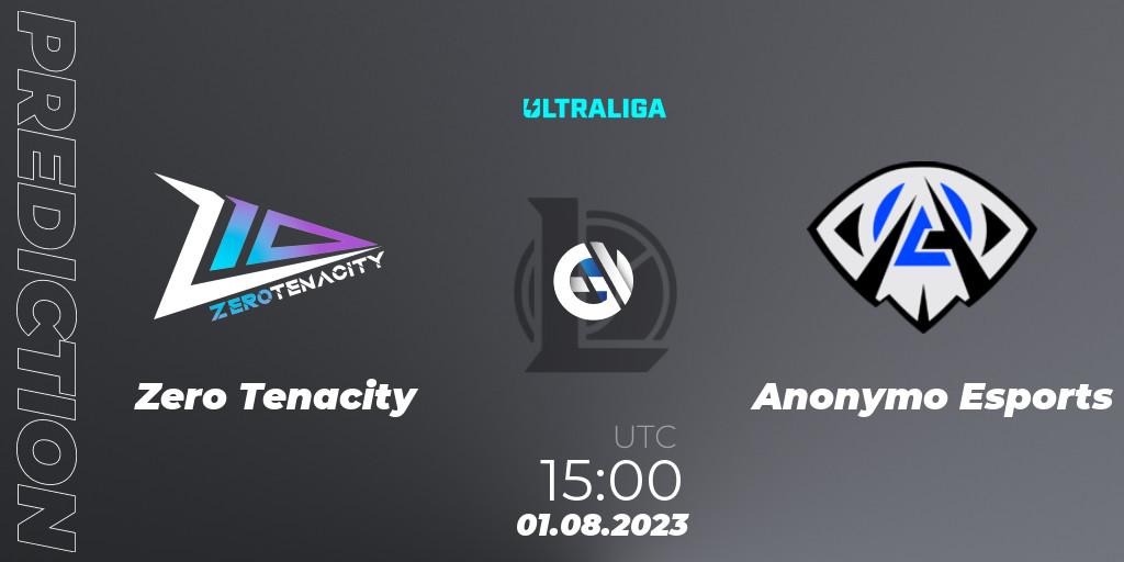 Pronósticos Zero Tenacity - Anonymo Esports. 01.08.2023 at 15:00. Ultraliga Season 10 - Playoffs - LoL