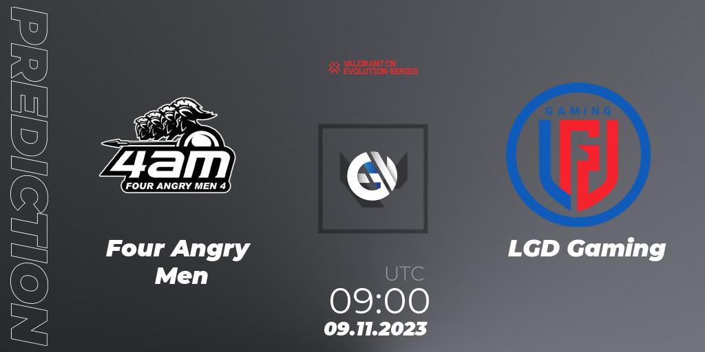 Pronósticos Four Angry Men - LGD Gaming. 09.11.23. VALORANT China Evolution Series Act 3: Heritability - Play-In - VALORANT