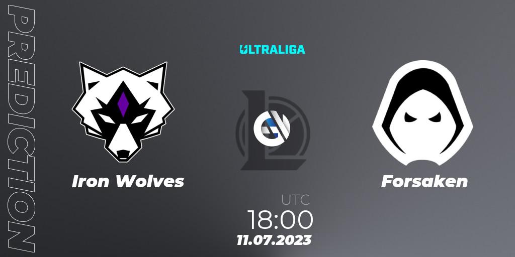 Pronósticos Iron Wolves - Forsaken. 11.07.2023 at 18:00. Ultraliga Season 10 2023 Regular Season - LoL