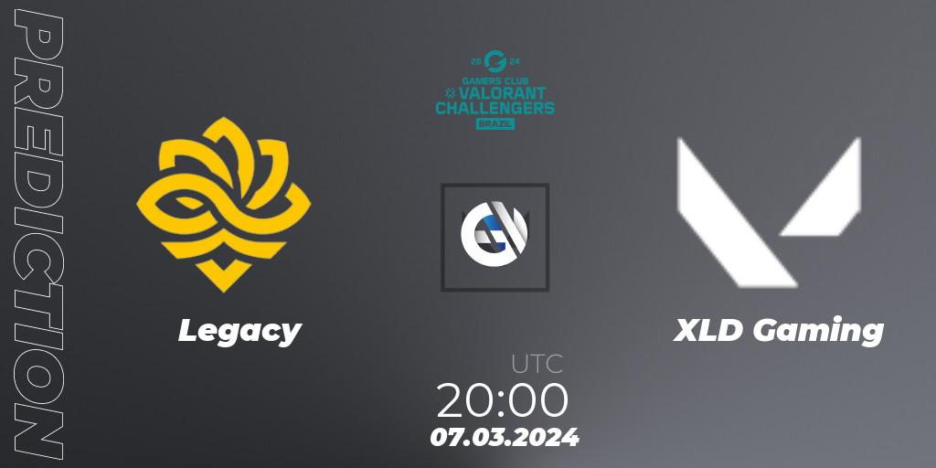 Pronósticos Legacy - XLD Gaming. 07.03.2024 at 20:00. VALORANT Challengers Brazil 2024: Split 1 - VALORANT