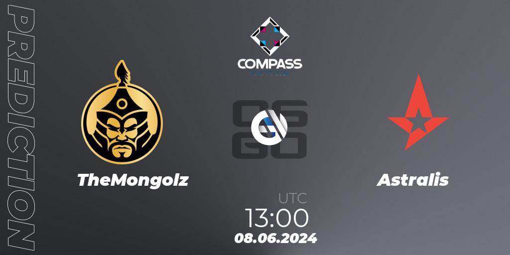 Pronósticos TheMongolz - Astralis. 08.06.2024 at 13:00. YaLLa Compass 2024 - Counter-Strike (CS2)