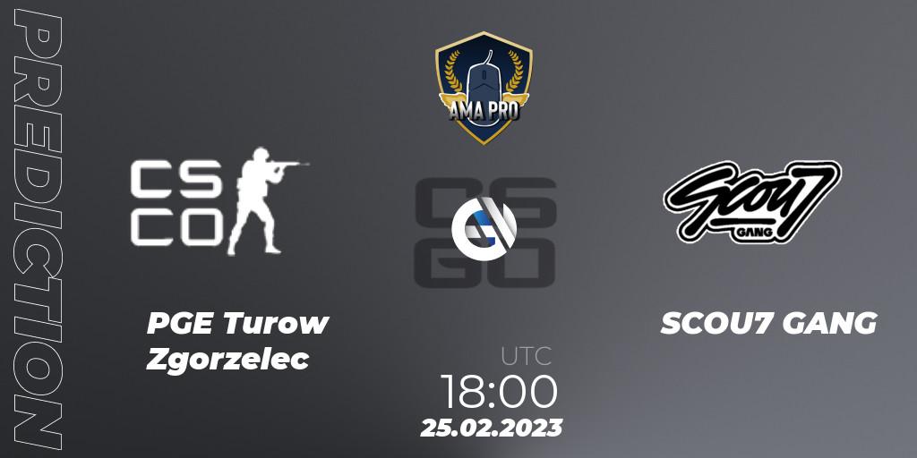Pronósticos PGE Turow Zgorzelec - SCOU7 GANG. 25.02.2023 at 18:00. Polish Pro League AMA PRO #4 - Counter-Strike (CS2)