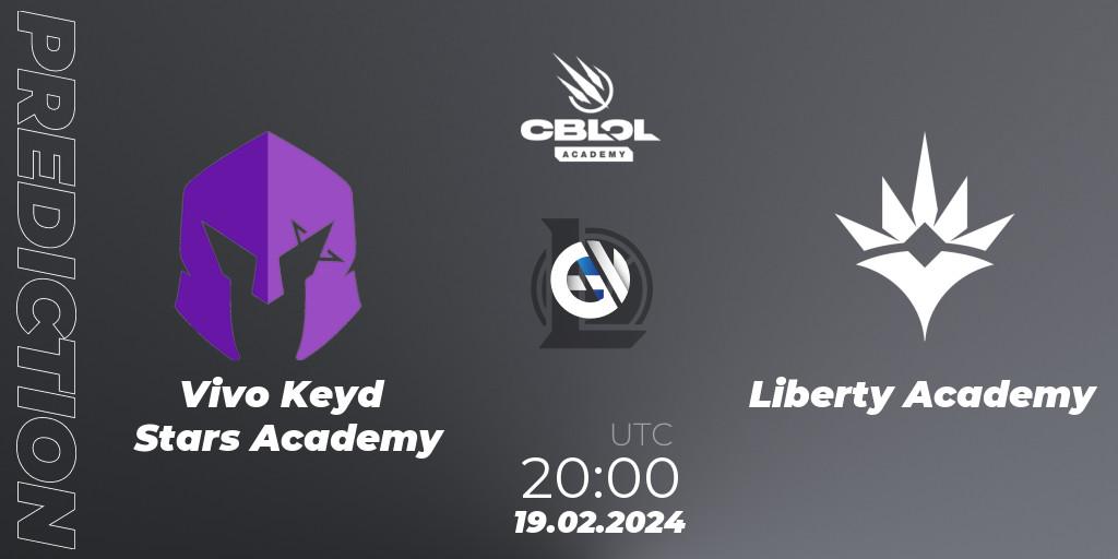 Pronósticos Vivo Keyd Stars Academy - Liberty Academy. 19.02.24. CBLOL Academy Split 1 2024 - LoL