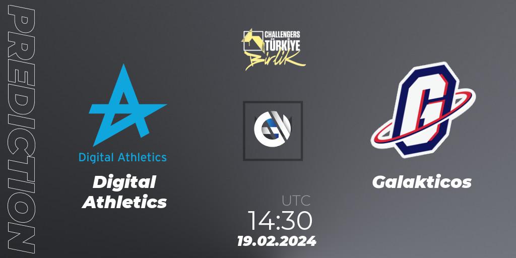 Pronósticos Digital Athletics - Galakticos. 19.02.2024 at 14:30. VALORANT Challengers 2024 Turkey: Birlik Split 1 - VALORANT