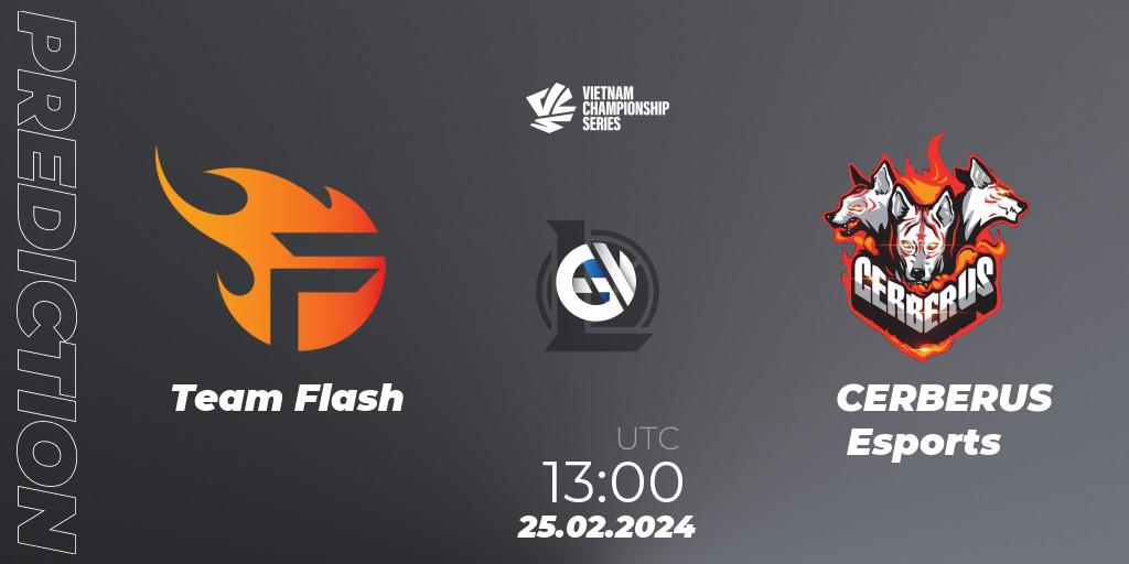 Pronósticos Team Flash - CERBERUS Esports. 25.02.24. VCS Dawn 2024 - Group Stage - LoL