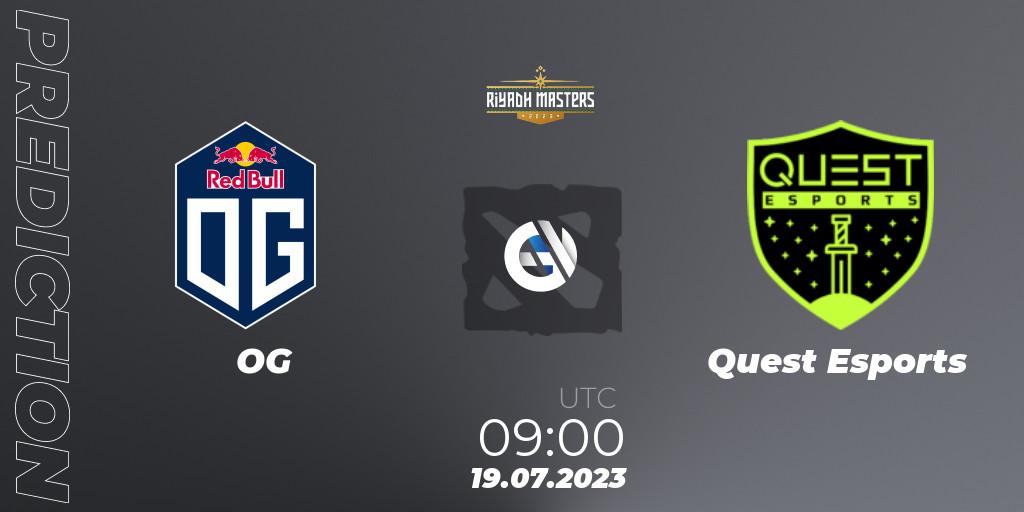Pronósticos OG - PSG Quest. 19.07.2023 at 09:04. Riyadh Masters 2023 - Play-In - Dota 2
