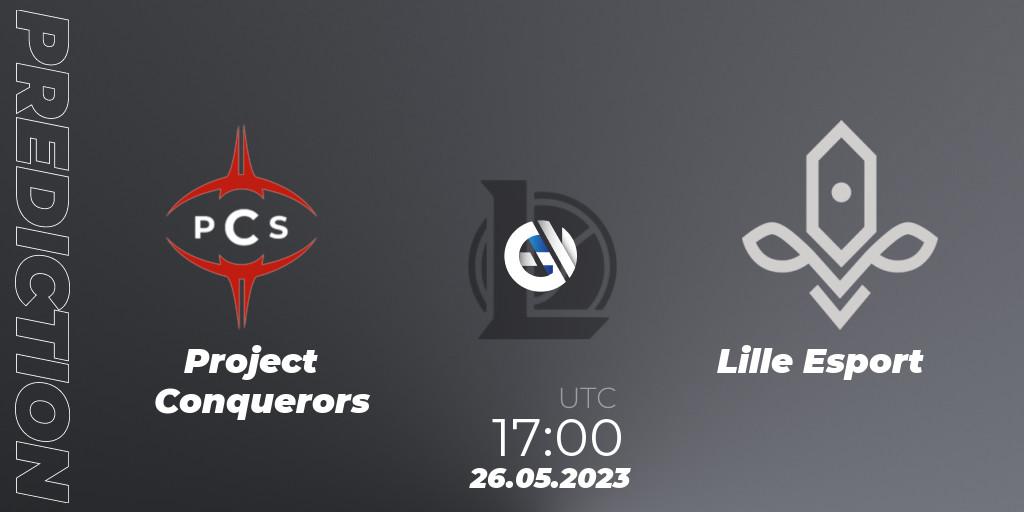 Pronósticos Project Conquerors - Lille Esport. 26.05.2023 at 17:00. LFL Division 2 Summer 2023 - Group Stage - LoL