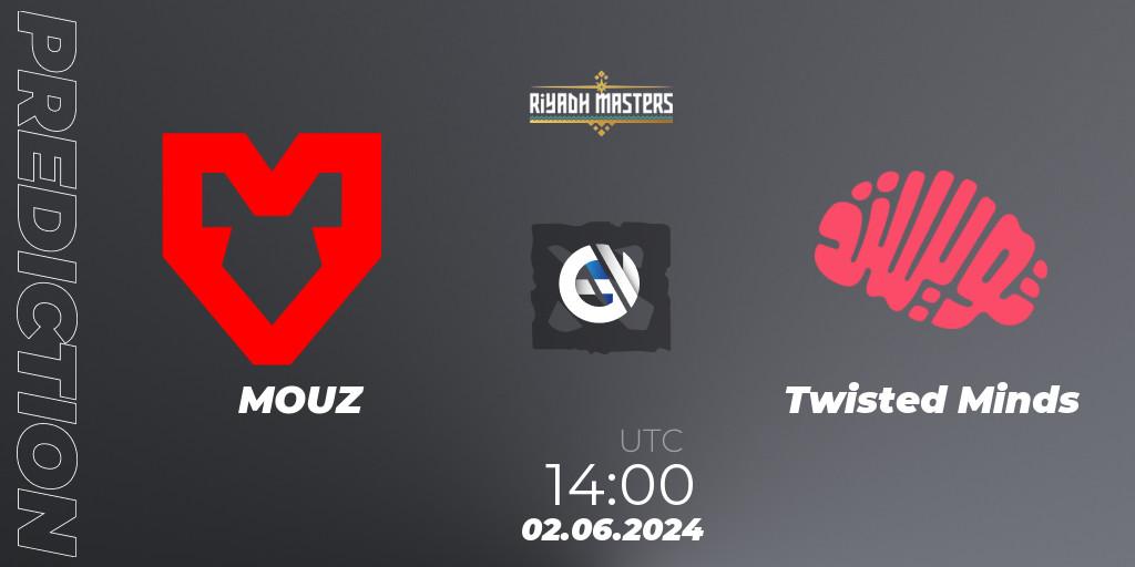 Pronósticos MOUZ - Twisted Minds. 02.06.2024 at 14:00. Riyadh Masters 2024: Western Europe Closed Qualifier - Dota 2