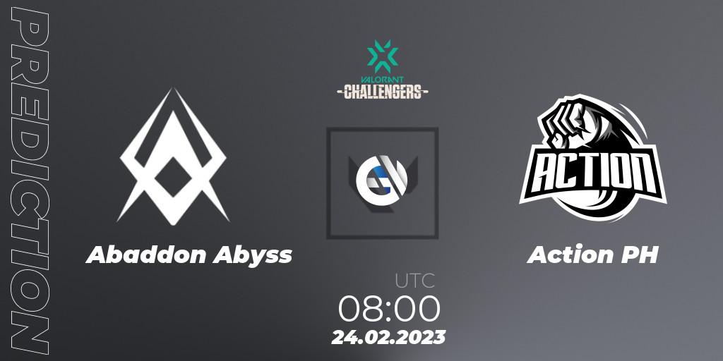 Pronósticos Abaddon Abyss - Action PH. 24.02.23. VALORANT Challengers 2023: Philippines Split 1 - VALORANT