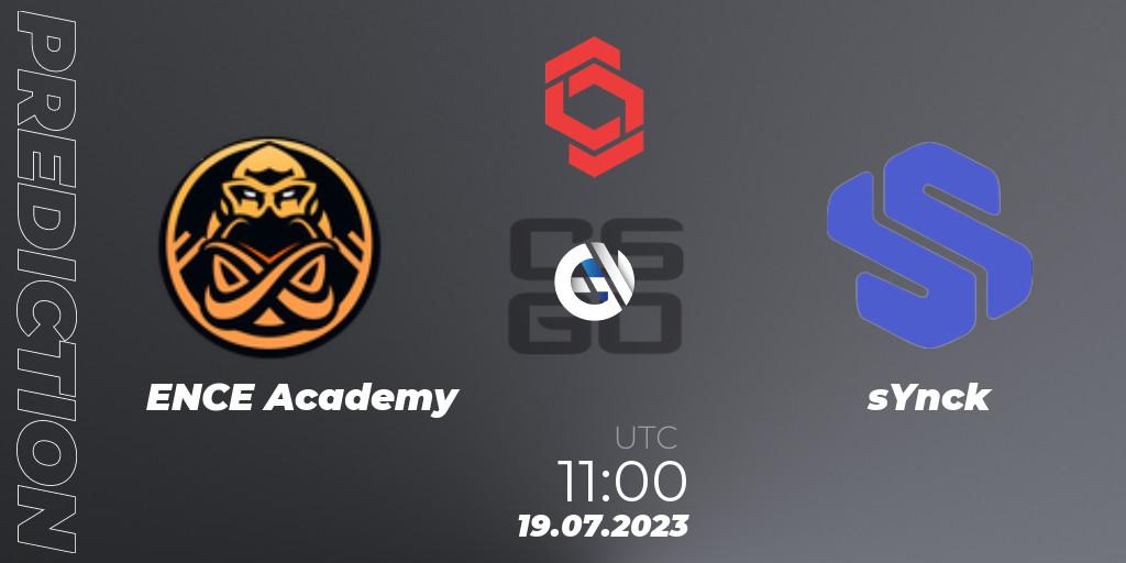 Pronósticos ENCE Academy - sYnck. 19.07.2023 at 11:00. CCT Central Europe Series #7 - Counter-Strike (CS2)