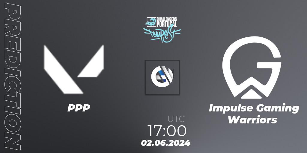 Pronósticos PPP - Impulse Gaming Warriors. 02.06.2024 at 16:00. VALORANT Challengers 2024 Portugal: Tempest Split 2 - VALORANT
