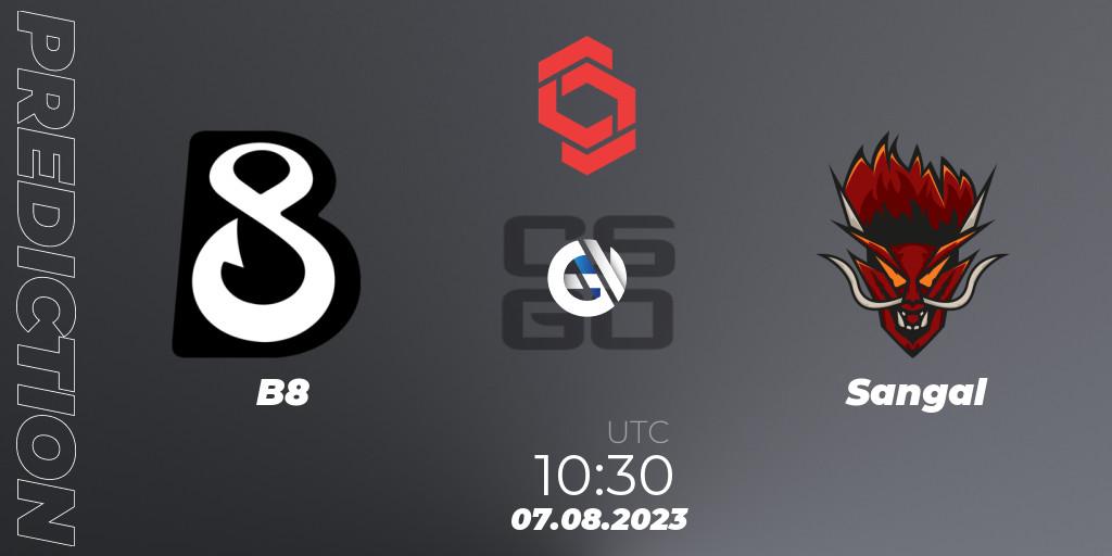 Pronósticos B8 - Sangal. 07.08.2023 at 10:30. CCT Central Europe Series #7 - Counter-Strike (CS2)