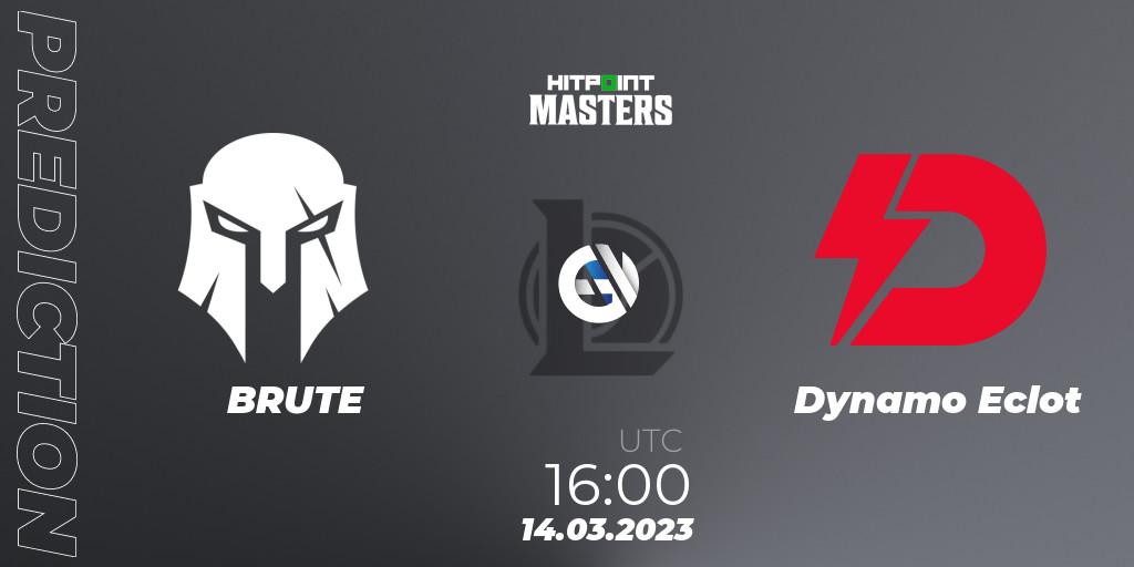 Pronósticos BRUTE - Dynamo Eclot. 17.03.2023 at 16:00. Hitpoint Masters Spring 2023 - LoL