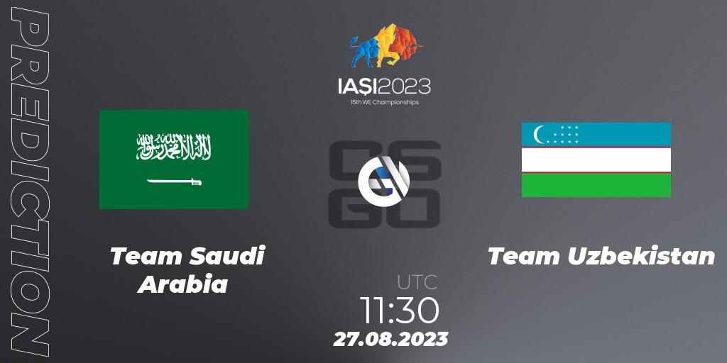 Pronósticos Team Saudi Arabia - Team Uzbekistan. 27.08.23. IESF World Esports Championship 2023 - CS2 (CS:GO)