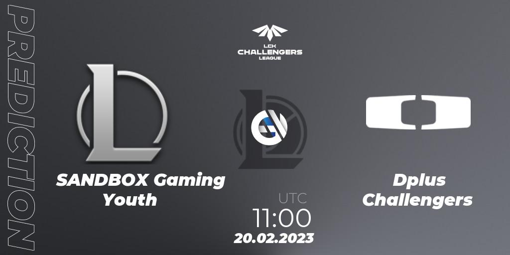 Pronósticos SANDBOX Gaming Youth - Dplus Challengers. 20.02.23. LCK Challengers League 2023 Spring - LoL