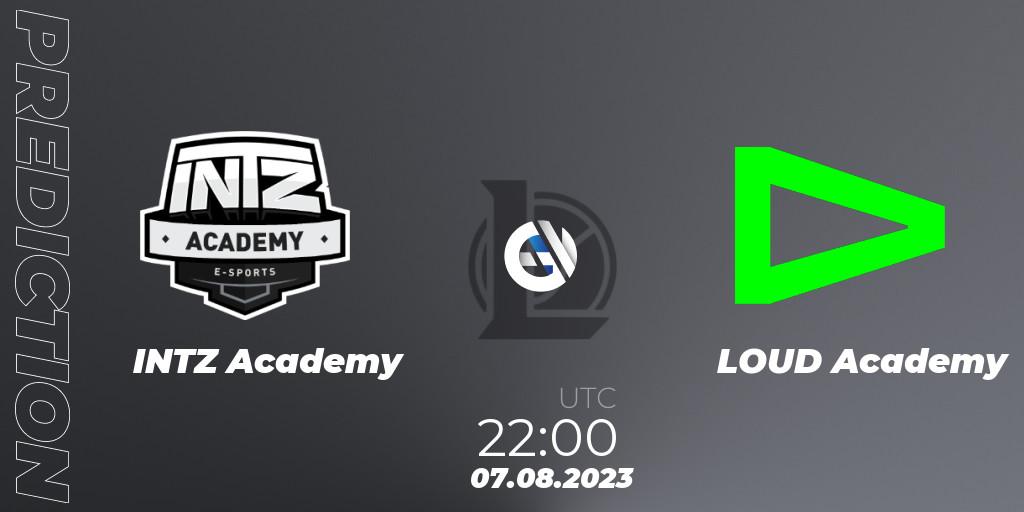 Pronósticos INTZ Academy - LOUD Academy. 07.08.23. CBLOL Academy Split 2 2023 - Group Stage - LoL