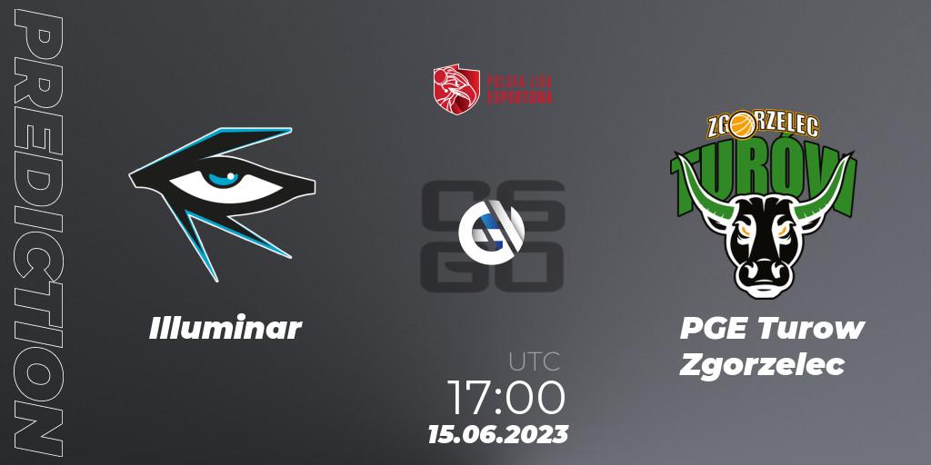 Pronósticos Illuminar - PGE Turow Zgorzelec. 15.06.2023 at 17:20. Polish Esports League 2023 Split 2 - Counter-Strike (CS2)