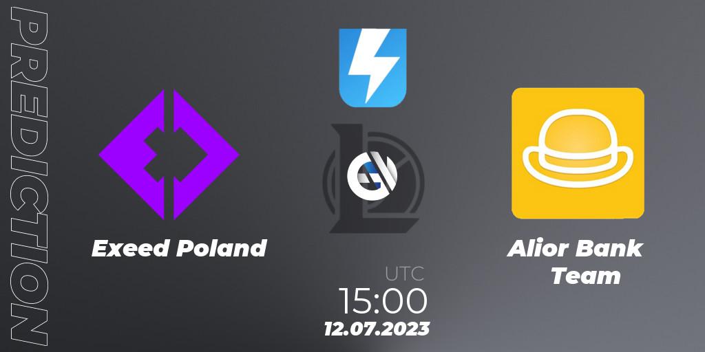 Pronósticos Exeed Poland - Alior Bank Team. 20.06.2023 at 16:00. Ultraliga Season 10 2023 Regular Season - LoL