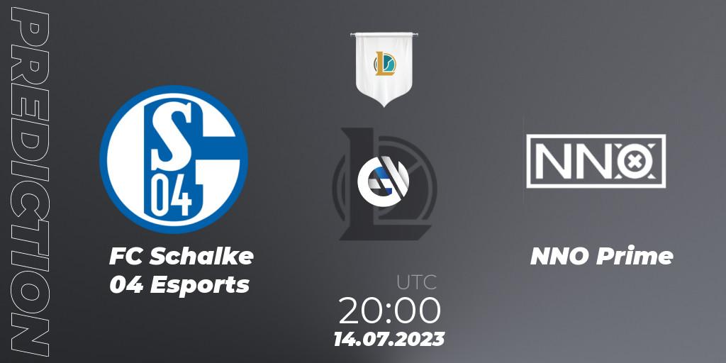 Pronósticos FC Schalke 04 Esports - NNO Prime. 14.07.23. Prime League Summer 2023 - Group Stage - LoL