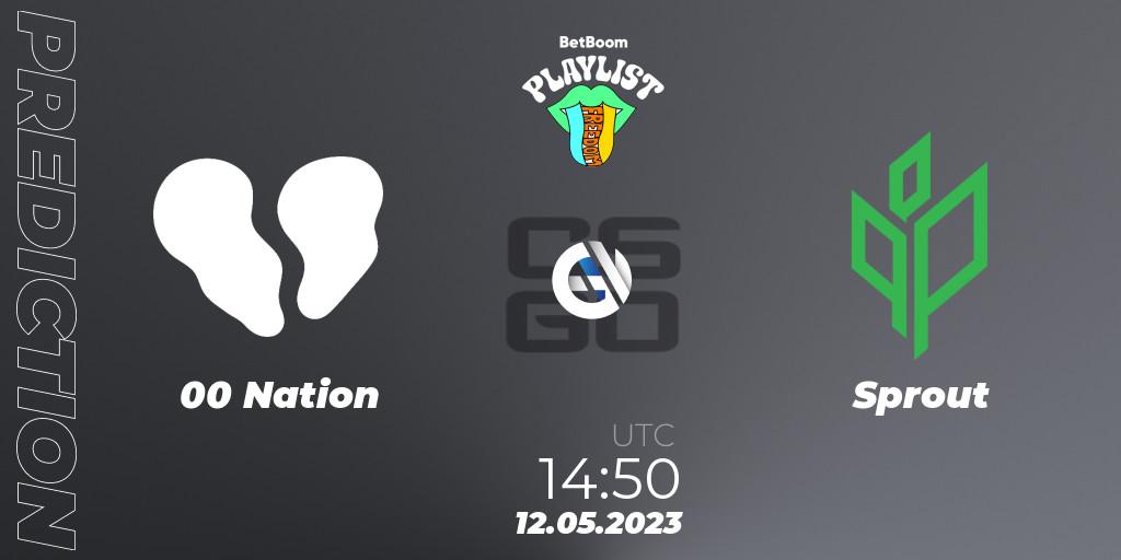 Pronósticos 00 Nation - Sprout. 12.05.2023 at 15:25. BetBoom Playlist. Freedom - Counter-Strike (CS2)