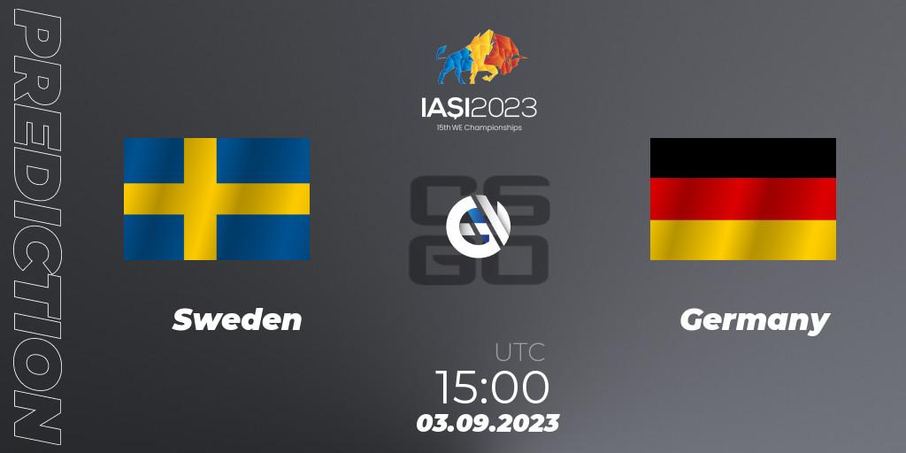 Pronósticos Sweden - Germany. 03.09.23. IESF World Esports Championship 2023 - CS2 (CS:GO)