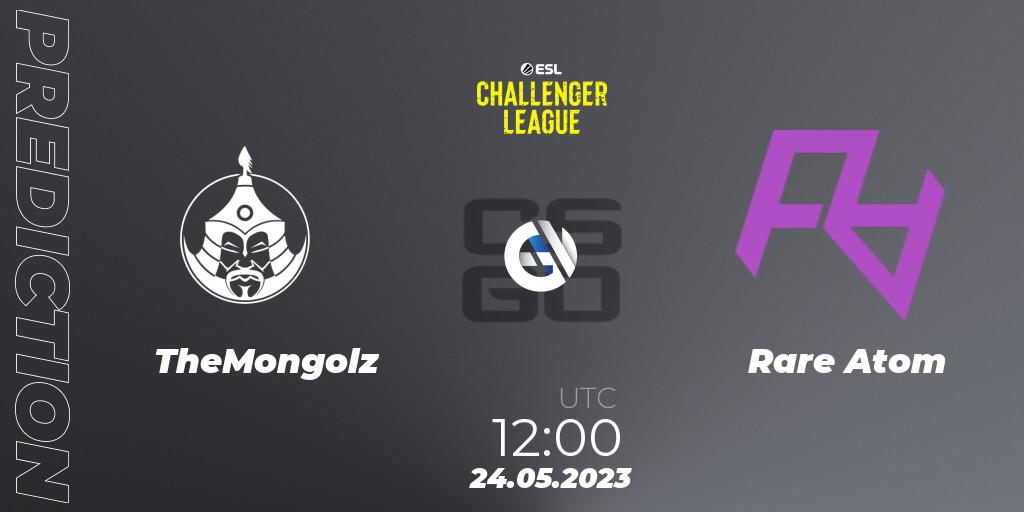 Pronósticos TheMongolz - Rare Atom. 24.05.2023 at 12:00. ESL Challenger League Season 45: Asia-Pacific - Counter-Strike (CS2)