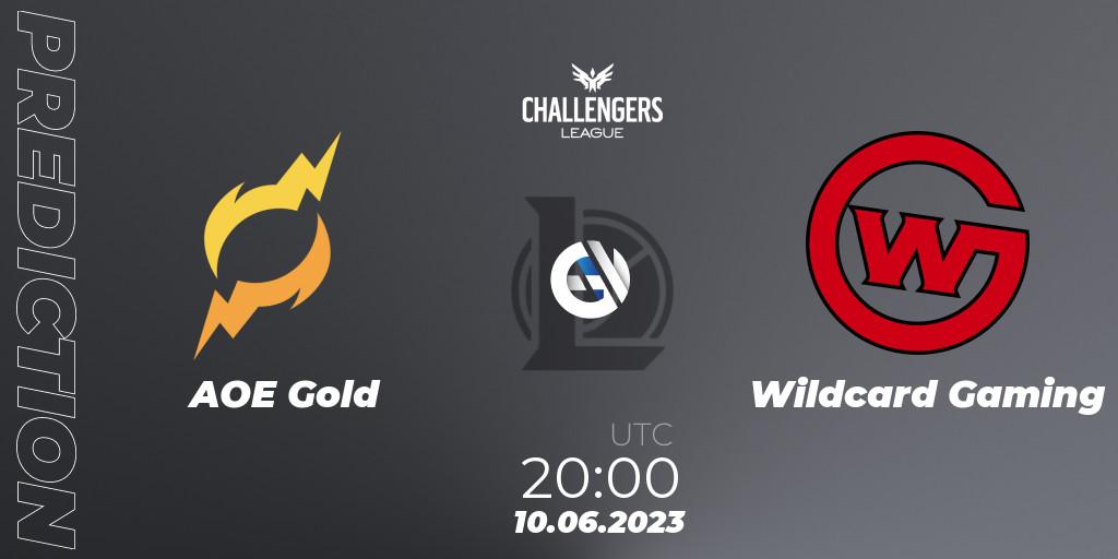 Pronósticos AOE Gold - Wildcard Gaming. 10.06.2023 at 20:00. North American Challengers League 2023 Summer - Group Stage - LoL