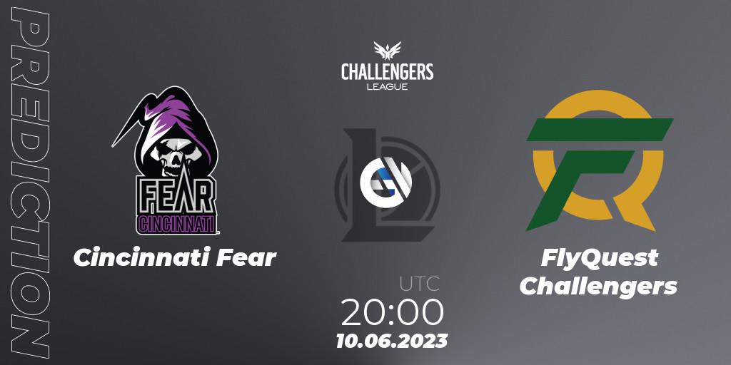 Pronósticos Cincinnati Fear - FlyQuest Challengers. 10.06.23. North American Challengers League 2023 Summer - Group Stage - LoL
