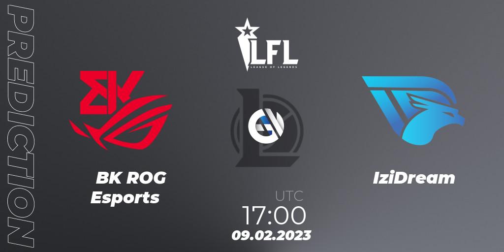 Pronósticos BK ROG Esports - IziDream. 09.02.23. LFL Spring 2023 - Group Stage - LoL
