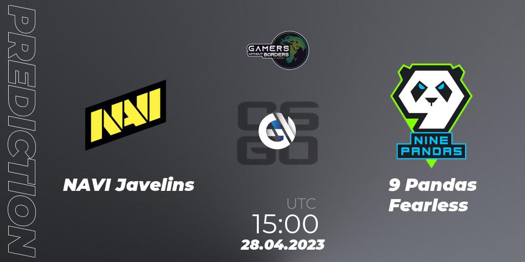 Pronósticos NAVI Javelins - 9 Pandas Fearless. 28.04.23. Gamers Without Borders Women Charity Cup 2023 - CS2 (CS:GO)