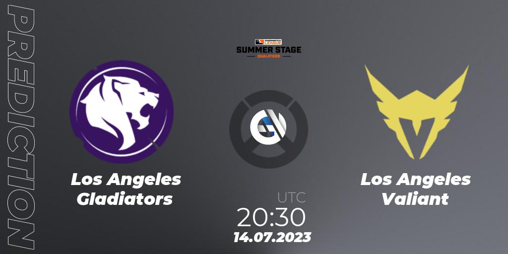 Pronósticos Los Angeles Gladiators - Los Angeles Valiant. 14.07.23. Overwatch League 2023 - Summer Stage Qualifiers - Overwatch