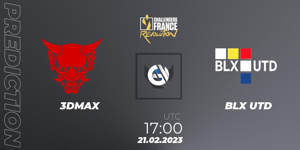 Pronósticos 3DMAX - BLX UTD. 21.02.2023 at 17:00. VALORANT Challengers 2023 France: Revolution Split 1 - VALORANT
