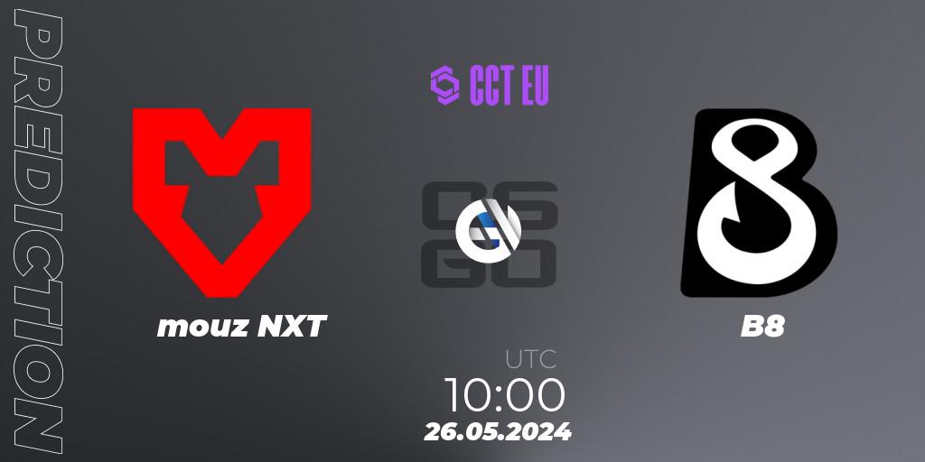 Pronósticos mouz NXT - B8. 26.05.2024 at 10:00. CCT Season 2 European Series #3 - Counter-Strike (CS2)