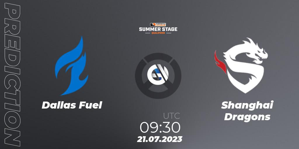 Pronósticos Dallas Fuel - Shanghai Dragons. 21.07.23. Overwatch League 2023 - Summer Stage Qualifiers - Overwatch