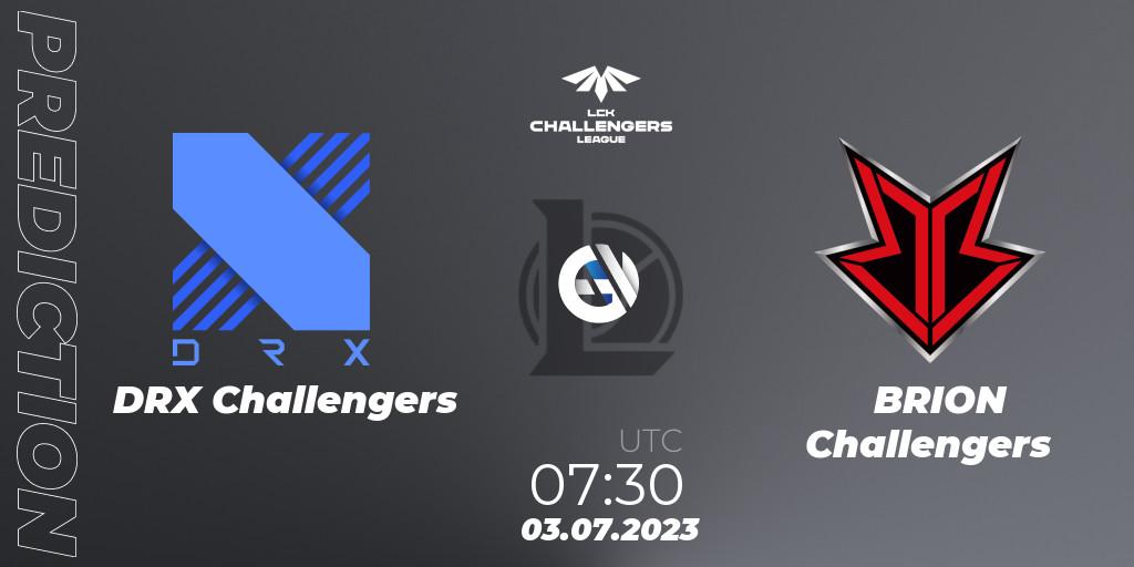 Pronósticos DRX Challengers - BRION Challengers. 03.07.23. LCK Challengers League 2023 Summer - Group Stage - LoL
