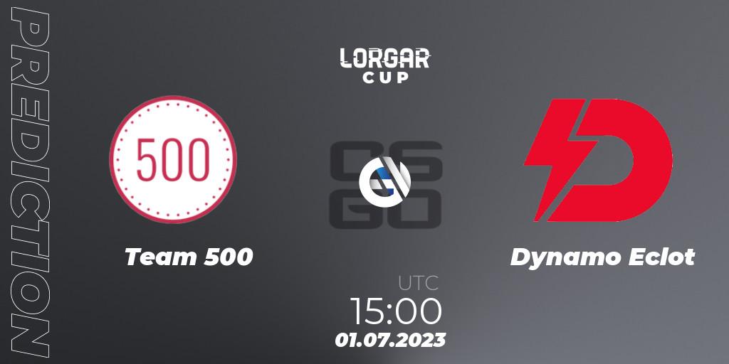 Pronósticos Team 500 - Dynamo Eclot. 01.07.2023 at 15:00. Lorgar Cup - Counter-Strike (CS2)