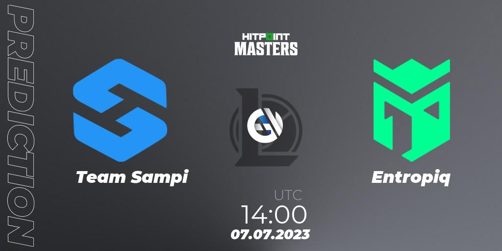 Pronósticos Team Sampi - Entropiq. 07.07.23. Hitpoint Masters Summer 2023 - Group Stage - LoL