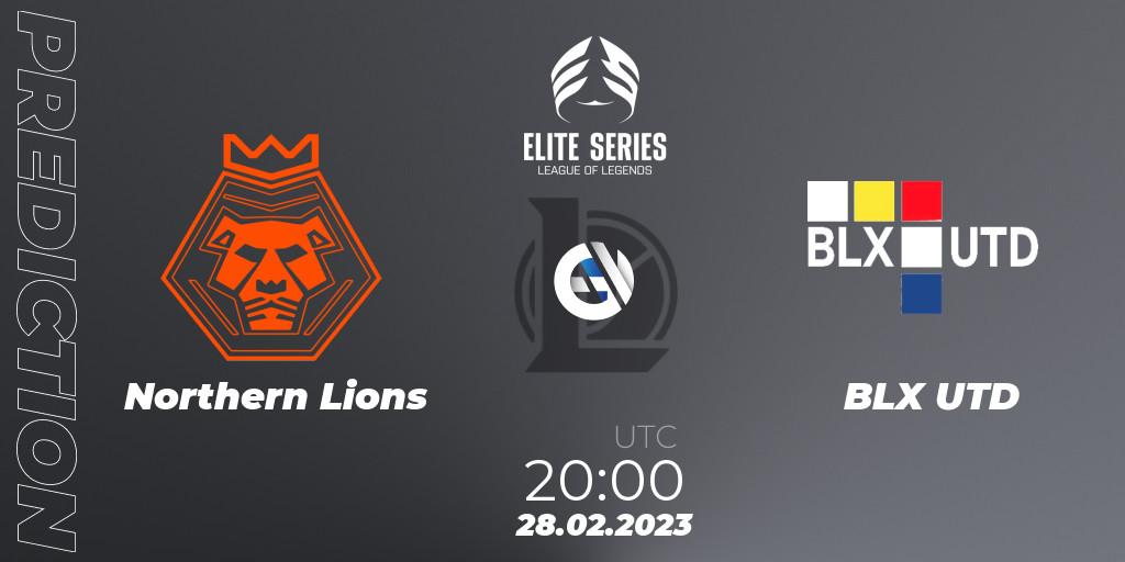 Pronósticos Northern Lions - BLX UTD. 28.02.2023 at 20:00. Elite Series Spring 2023 - Group Stage - LoL