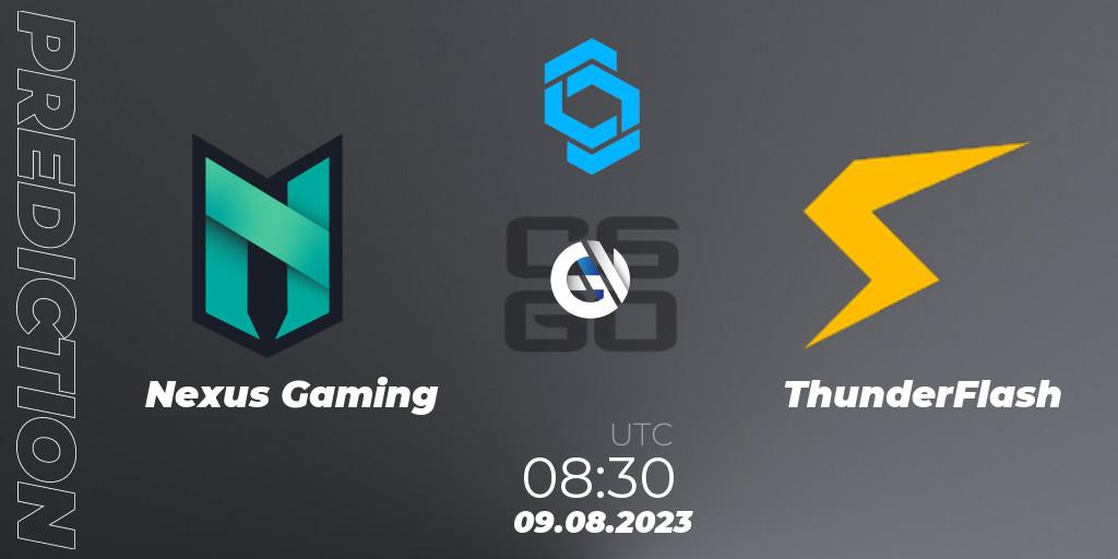 Pronósticos Nexus Gaming - ThunderFlash. 09.08.23. CCT East Europe Series #1 - CS2 (CS:GO)