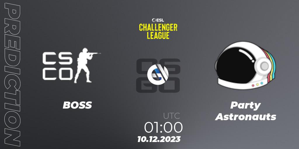Pronósticos BOSS - Party Astronauts. 10.12.23. ESL Challenger League Season 46: North America - CS2 (CS:GO)
