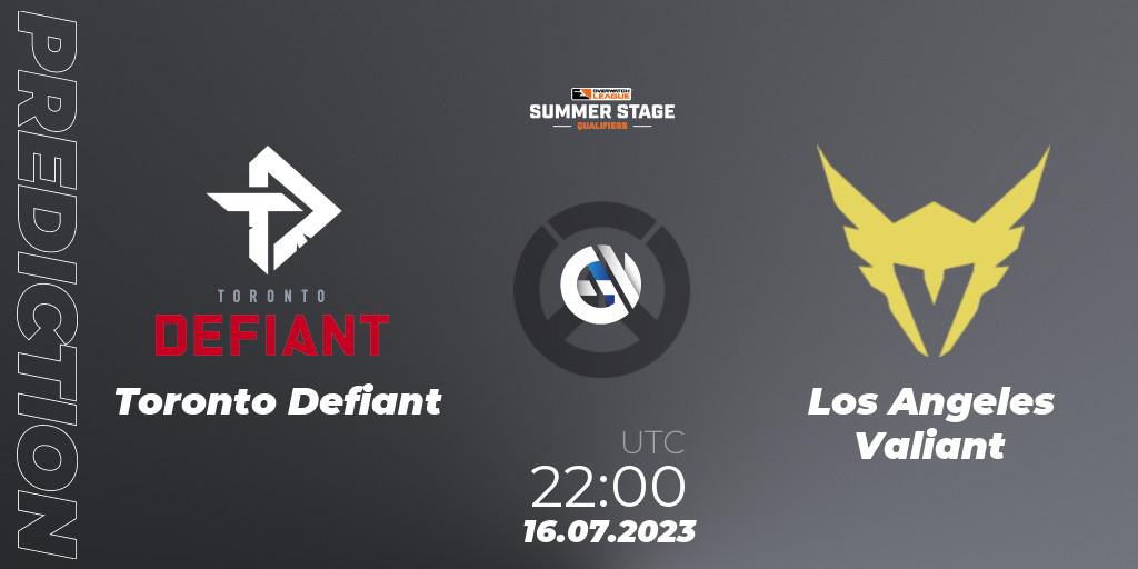 Pronósticos Toronto Defiant - Los Angeles Valiant. 16.07.23. Overwatch League 2023 - Summer Stage Qualifiers - Overwatch