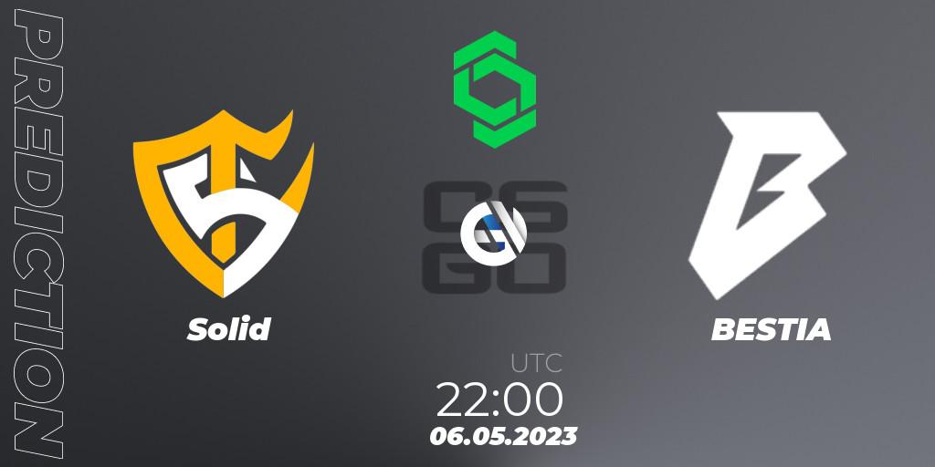 Pronósticos Solid - BESTIA. 06.05.2023 at 23:00. CCT South America Series #7 - Counter-Strike (CS2)