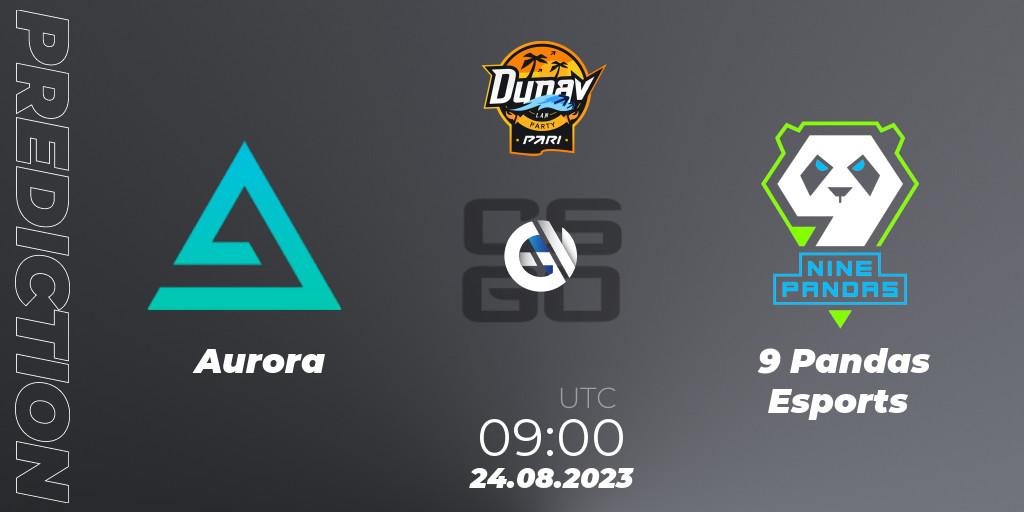Pronósticos Aurora - 9 Pandas Esports. 24.08.2023 at 09:00. PARI Dunav Party 2023 - Counter-Strike (CS2)